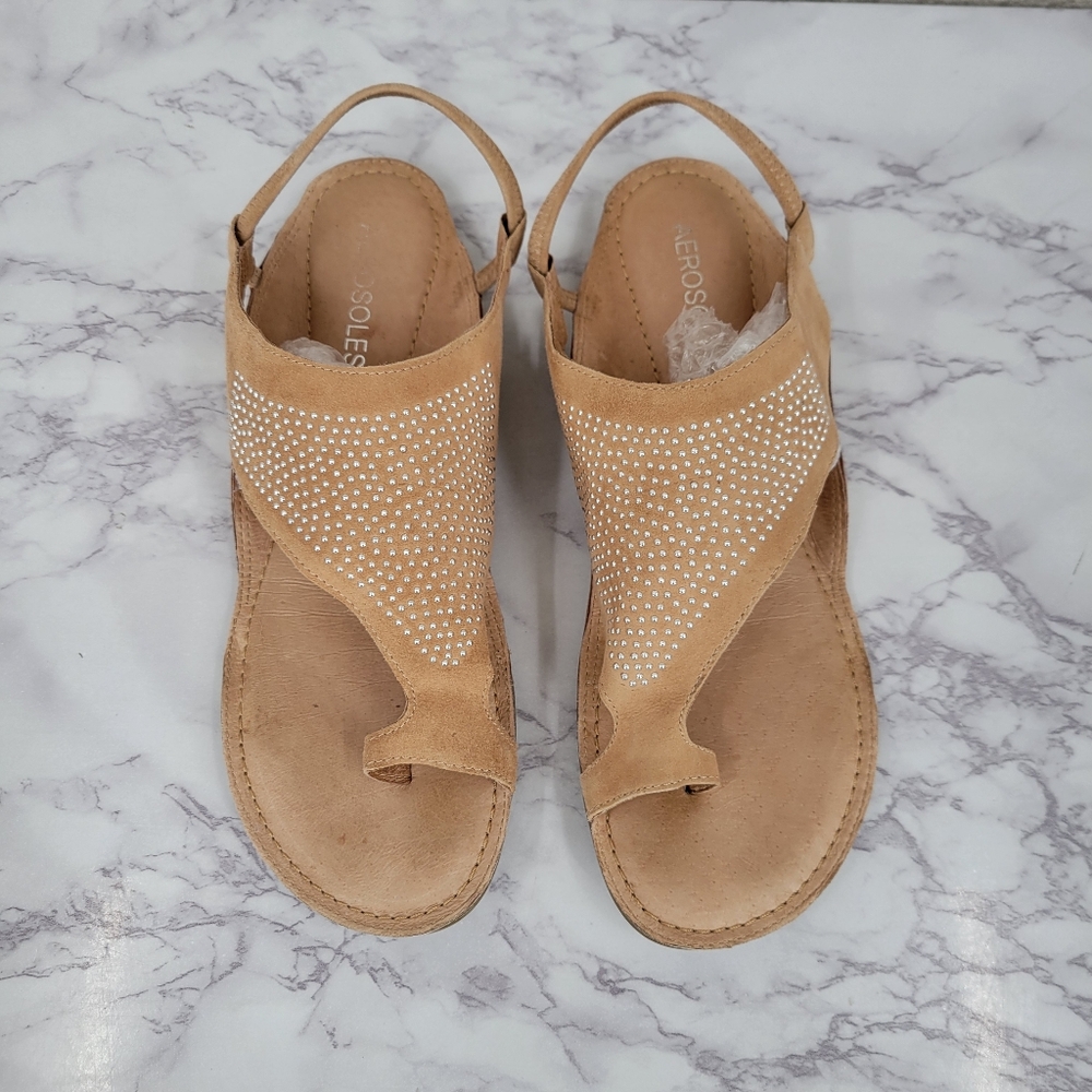 Aerosoles Women's Handbook Sandal Studded Leather - Picture 1 of 12